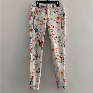 Zara Flower Print Skinny Pant